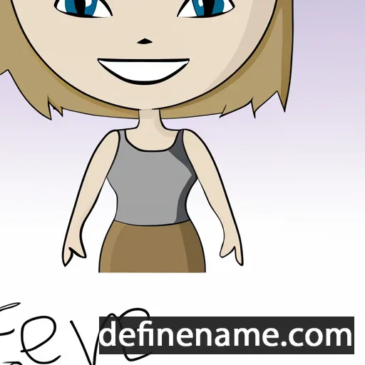 cartoon of the name Eve