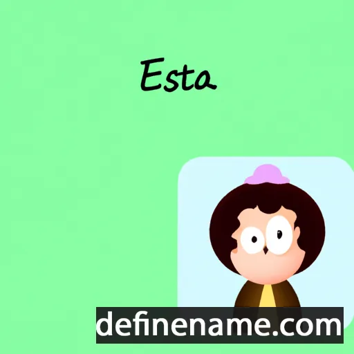 cartoon of the name 'Esetera