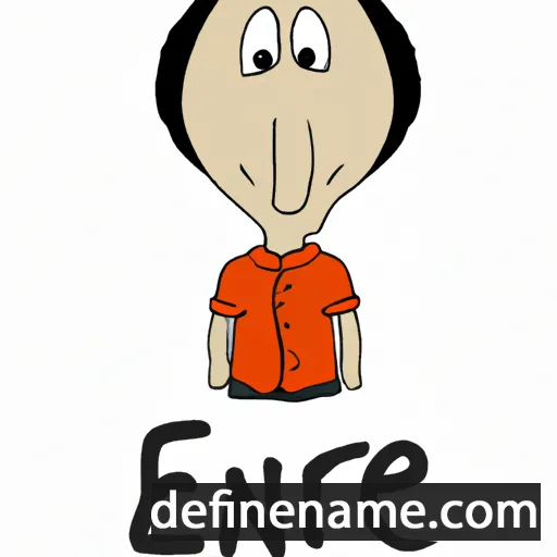 cartoon of the name Érne