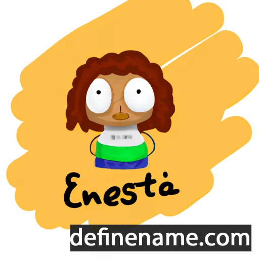 cartoon of the name Érnesta