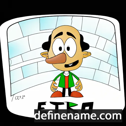 cartoon of the name Étor