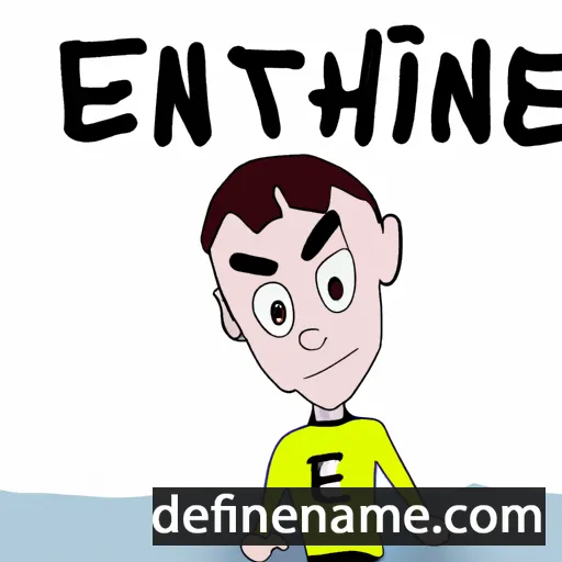 cartoon of the name Êtienne