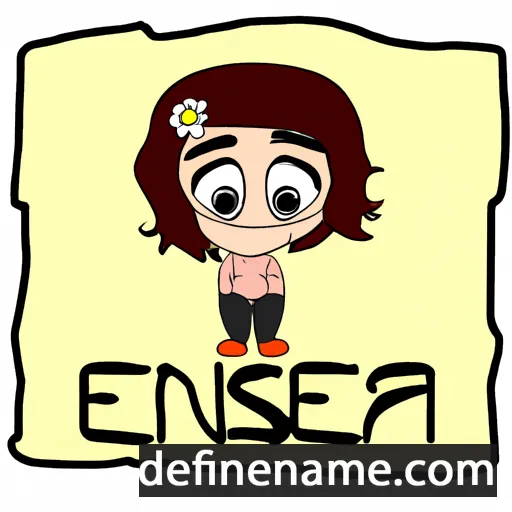 cartoon of the name Ernesa