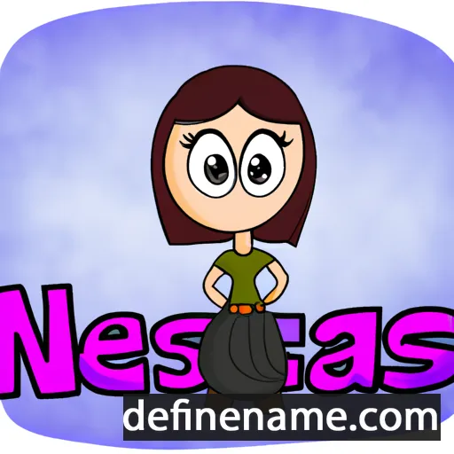 cartoon of the name Ernessa