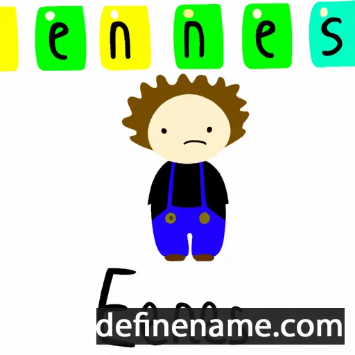 cartoon of the name Ernesse