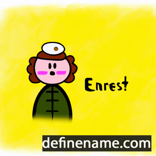 Ernestène cartoon