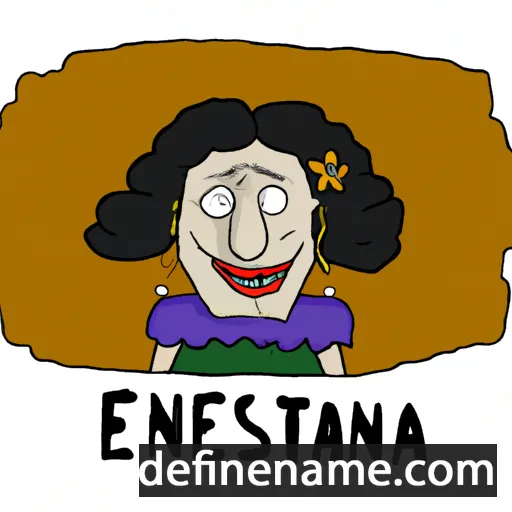 cartoon of the name Ernestena