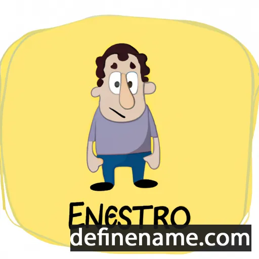 cartoon of the name Ernestó