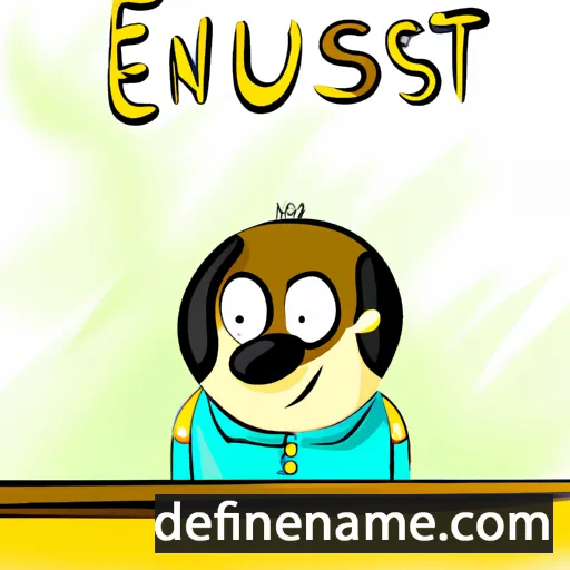 cartoon of the name Ernestu