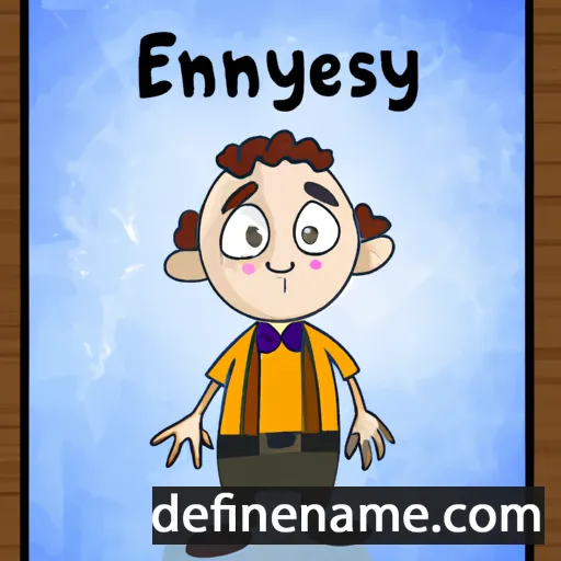 cartoon of the name Ernestyn