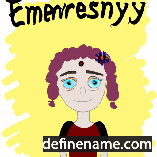 cartoon of the name Ernestyna