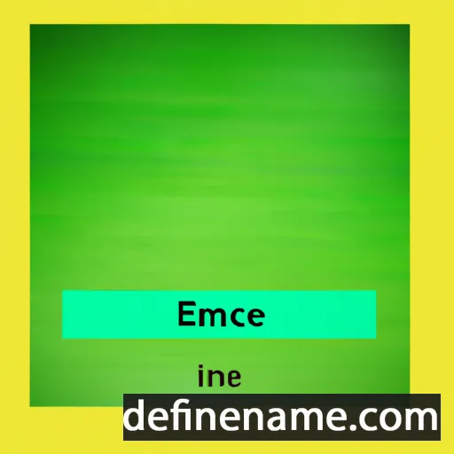 cartoon of the name Ernice