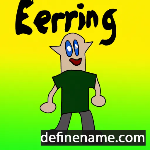 Erning cartoon