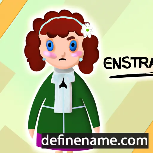 cartoon of the name Ernistina