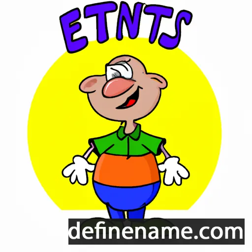 cartoon of the name Ernits