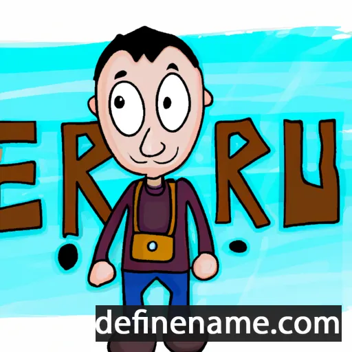 cartoon of the name Ernur