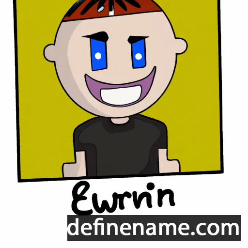 cartoon of the name Ernwin