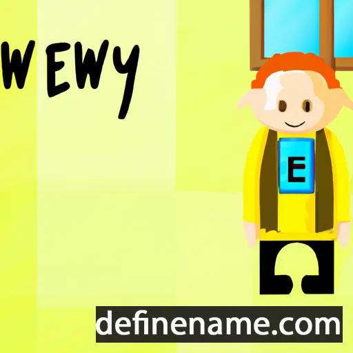 cartoon of the name Ernwy