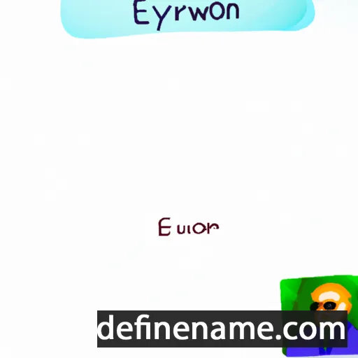 cartoon of the name Erowyn