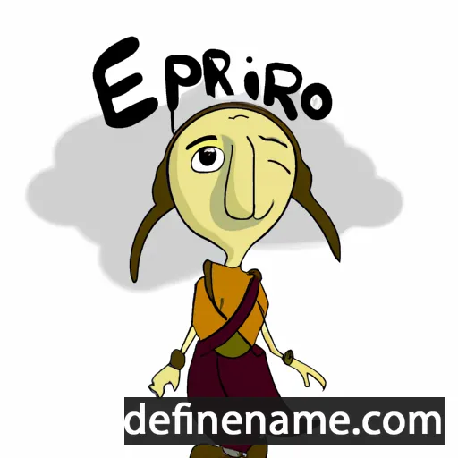 cartoon of the name Erpho