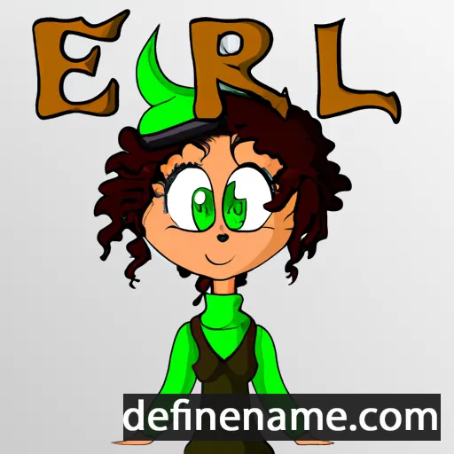 cartoon of the name Erriel