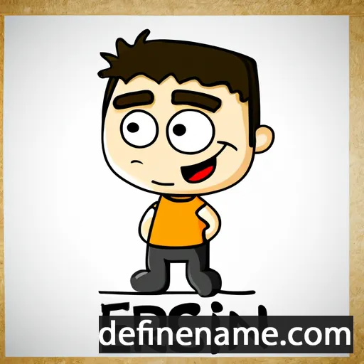 cartoon of the name Ersin