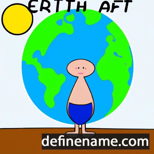 cartoon of the name Erth