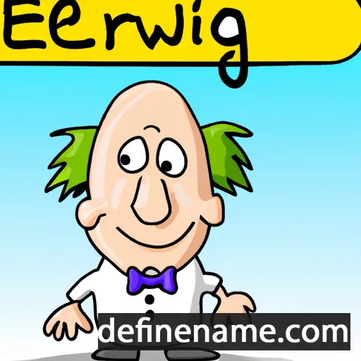 cartoon of the name Erwig