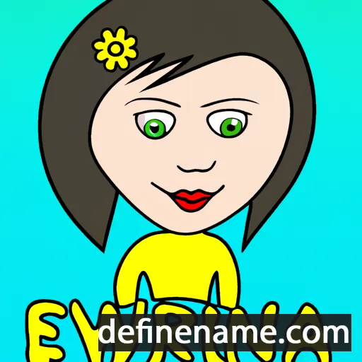 cartoon of the name Erwina