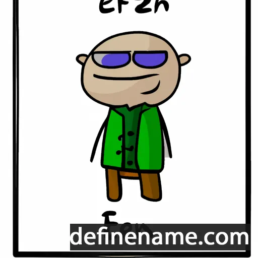 cartoon of the name Erzen