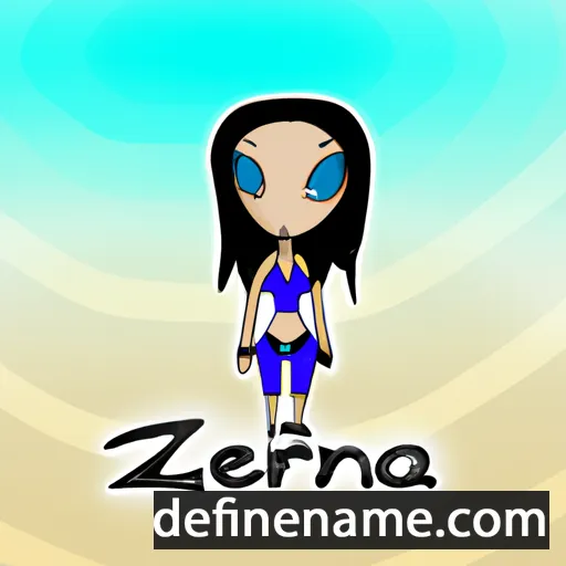 cartoon of the name Erzena