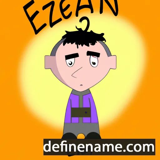 cartoon of the name Erzhan