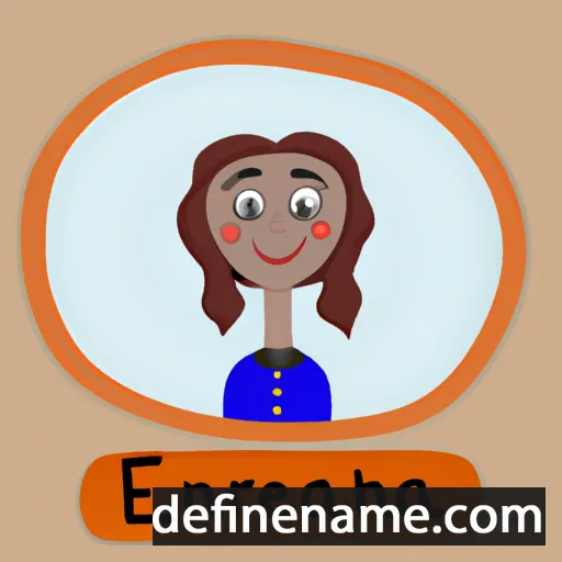 cartoon of the name Erzhena