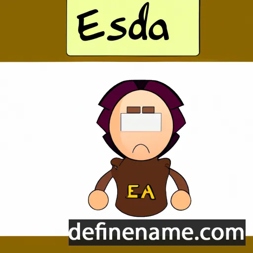 cartoon of the name Esada