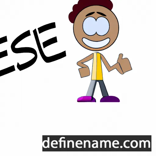 cartoon of the name Esaïe