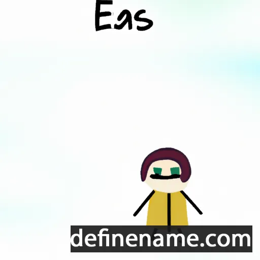 cartoon of the name Esajas