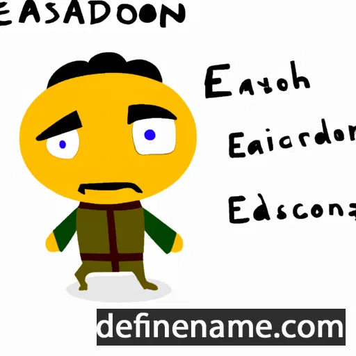 cartoon of the name Esarhaddon