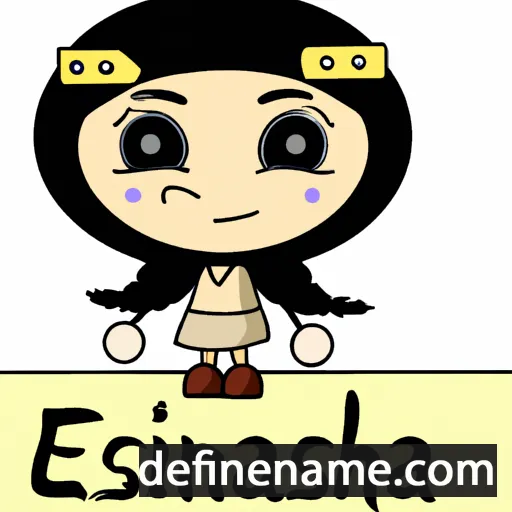 cartoon of the name Eschina