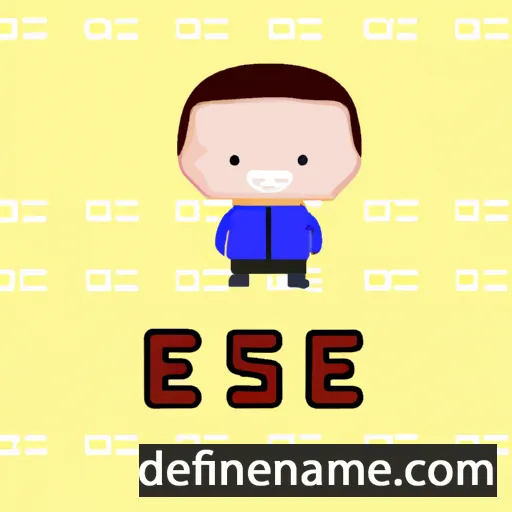 cartoon of the name Ese