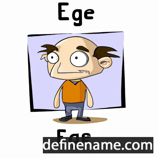 cartoon of the name Esege