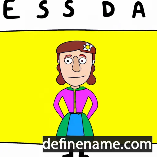 cartoon of the name Eselda