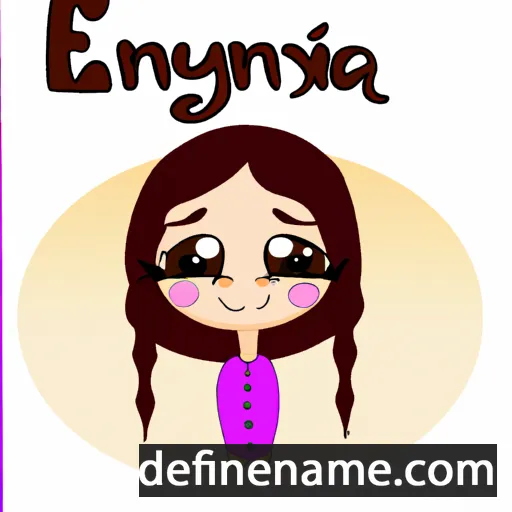 cartoon of the name Eseniya