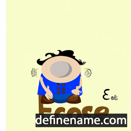 cartoon of the name Eseose