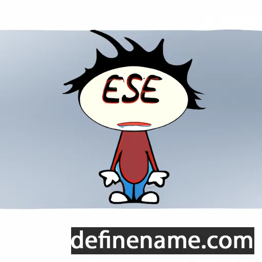 cartoon of the name Eseose