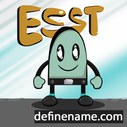 cartoon of the name Eset