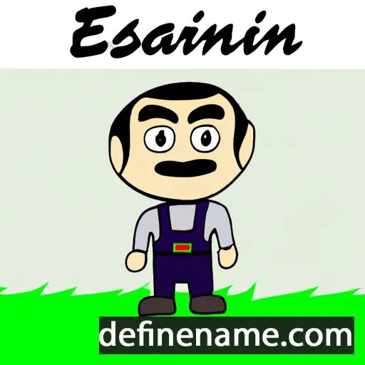 cartoon of the name Esfandiar