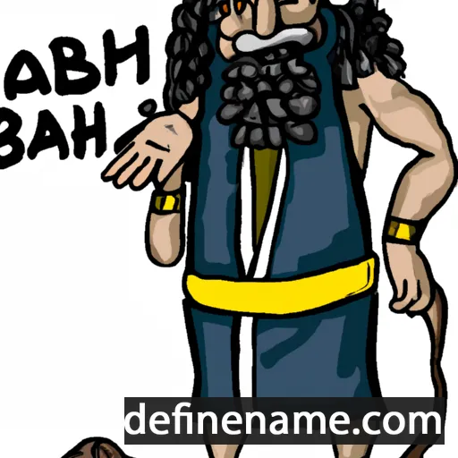 cartoon of the name Esh-baal