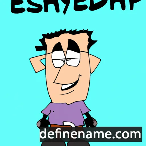 cartoon of the name Eshed