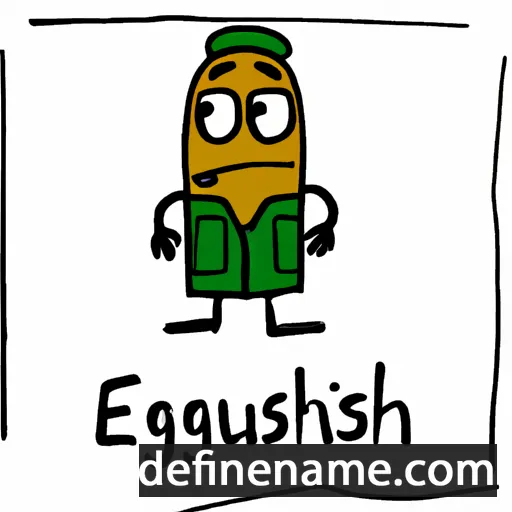 cartoon of the name Eshgul