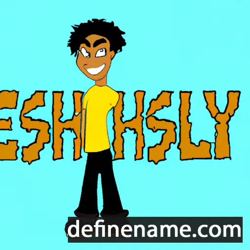 cartoon of the name Eshiley